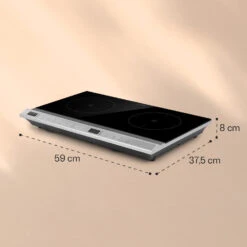 MisterCook Duo Kochplatte Infrarot 3000W 90-650°C Abschalttimer -Outdoor Grills Verkaufsgeschäft 10033283 yy 0006 logo