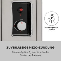 Crossfire Vertikaler Gasgrill 800°C Infrarot-Brenner 12.000 BTU Silber -Outdoor Grills Verkaufsgeschäft 10033288 de 0006 logo