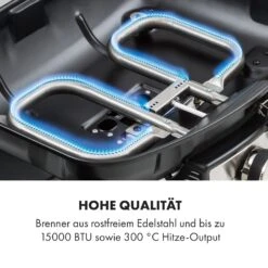 Parforce Duo Gasgrill 2 Brenner 4,4kW 15000BTU 300°C Grau -Outdoor Grills Verkaufsgeschäft 10033297 de 0005 logo