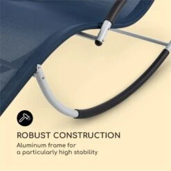 Westwood Rocking Chair Schaukelliege Ergonomisch Aluminium Dunkelblau -Outdoor Grills Verkaufsgeschäft 10033306 yy 0006 logo Blumfeldt Westwood Rocking Chair Schaukelliege