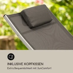 Sun Valley Sonnenliege Zusammenklappbar Kopfkissen Grau -Outdoor Grills Verkaufsgeschäft 10033308 de 0004 logo