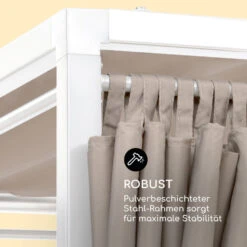 Eremitage Double Sunbed 2 Pers Stahl-Rahmen Sonnendach Vorhänge Creme -Outdoor Grills Verkaufsgeschäft 10033317 de 0005 logo