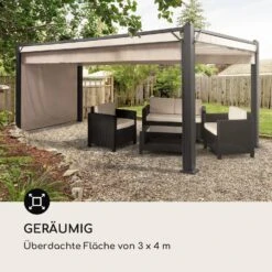 Pantheon Cortina Pavillon Mit Dach 3x4m 4 Seitenteile Beige -Outdoor Grills Verkaufsgeschäft 10033318 de 0004 logo