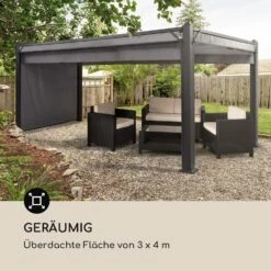 Pantheon Cortina Pavillon Mit Dach 3x4m 4 Seitenteile Grau -Outdoor Grills Verkaufsgeschäft 10033319 de 0004 logo