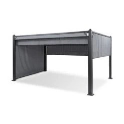 Pantheon Cortina Pavillon Mit Dach 3x4m 4 Seitenteile Grau