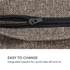 Theia Polsterbezüge 8 Teile 100% Polyester Wasserabweisend Braun -Outdoor Grills Verkaufsgeschäft 10033329 yy 0004 logo Blumfeldt Theia Polsterbezuege braun meliert