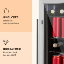 Beersafe 3XL Kühlschrank 98 Liter 4 Böden Panoramaglastür Edelstahl -Outdoor Grills Verkaufsgeschäft 10033347 de 0003 logo