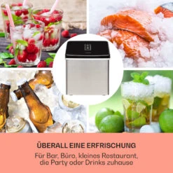 Clearcube Eiswürfelmaschine Klareis 13kg/24h Edelstahl Schwarz -Outdoor Grills Verkaufsgeschäft 10033350 de 0003 usp
