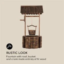 Andernach Zierbrunnen Tannenholz Mit Eimer Drehbare Kurbel -Outdoor Grills Verkaufsgeschäft 10033353 yy 0004 logo Blumfeldt Andernach Zierbrunnen braun