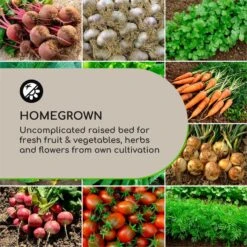 Mammutgrow Hochbeet 76 X 65 X 37 Cm UV- Und Frostschutz Anthrazit -Outdoor Grills Verkaufsgeschäft 10033360 yy 0003 logo Blumfeldt Mammutgrow Hochbeet anthrazit