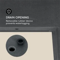 Mammutgrow Hochbeet 76 X 65 X 37 Cm UV- Und Frostschutz Anthrazit -Outdoor Grills Verkaufsgeschäft 10033360 yy 0006 logo Blumfeldt Mammutgrow Hochbeet anthrazit