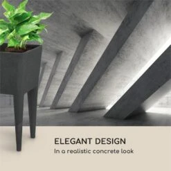 Mammutgrow Hochbeet 76 X 65 X 37 Cm UV- Und Frostschutz Anthrazit -Outdoor Grills Verkaufsgeschäft 10033360 yy 0008 logo Blumfeldt Mammutgrow Hochbeet anthrazit