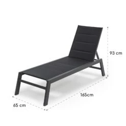 Renazzo Lounge Liegestuhl 70/30 PVC/PE Aluminium 6-Stufen Anthrazit -Outdoor Grills Verkaufsgeschäft 10033363 yy 0009 logo