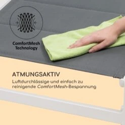 Renazzo Lounge Liegestuhl 70/30 PVC/PE Aluminium 6-Stufen Weiß Grau -Outdoor Grills Verkaufsgeschäft 10033364 de 0007 logo