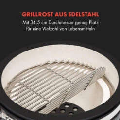 Queensize Kamado Grill Thermometer Abnehmbare Seitenteile Schwarz -Outdoor Grills Verkaufsgeschäft 10033377 de 0003 logo