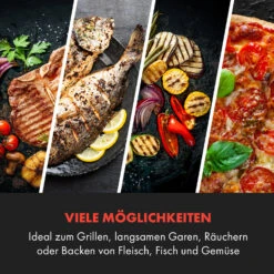 Queensize Kamado Grill Thermometer Abnehmbare Seitenteile Schwarz -Outdoor Grills Verkaufsgeschäft 10033377 de 0005 logo