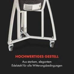 Queensize Kamado Grill Thermometer Abnehmbare Seitenteile Schwarz -Outdoor Grills Verkaufsgeschäft 10033377 de 0008 logo