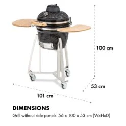 Queensize Kamado Grill Thermometer Abnehmbare Seitenteile Schwarz -Outdoor Grills Verkaufsgeschäft 10033377 de 0010 logo