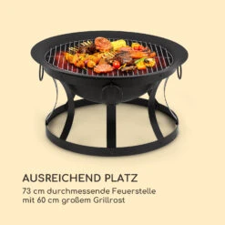 Pentos 2-in-1-Feuerschale Ø73cm Funkenschutz Ø60cm Grill Gusseisen -Outdoor Grills Verkaufsgeschäft 10033380 de 0004 logo