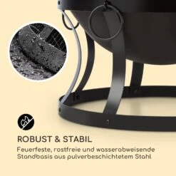 Pentos 2-in-1-Feuerschale Ø73cm Funkenschutz Ø60cm Grill Gusseisen -Outdoor Grills Verkaufsgeschäft 10033380 de 0006 logo