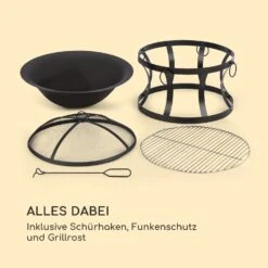 Pentos 2-in-1-Feuerschale Ø73cm Funkenschutz Ø60cm Grill Gusseisen -Outdoor Grills Verkaufsgeschäft 10033380 de 0008 logo