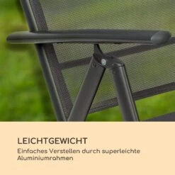 Almeria Klappstuhl 2er-Set 56,5 X 107 X 68 Cm ComfortMesh Aluminium -Outdoor Grills Verkaufsgeschäft 10033400 de 0003 logo