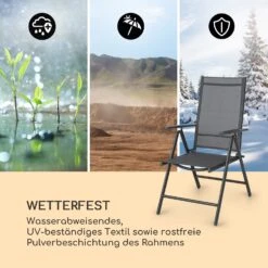 Almeria Klappstuhl 2er-Set 56,5 X 107 X 68 Cm ComfortMesh Aluminium -Outdoor Grills Verkaufsgeschäft 10033400 de 0008 logo
