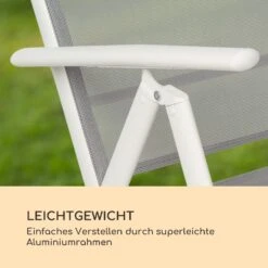 Almeria Klappstuhl 2er-Set 56,5x107x68 Cm ComfortMesh Aluminium -Outdoor Grills Verkaufsgeschäft 10033401 de 0003 logo
