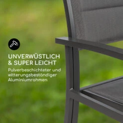 Torremolinos Gartenstühle 2 St. Aluminium ComfortMesh Dunkelgrau -Outdoor Grills Verkaufsgeschäft 10033404 de 0004 logo