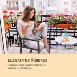 Torremolinos Gartenstühle 2 St. Aluminium ComfortMesh Dunkelgrau -Outdoor Grills Verkaufsgeschäft 10033404 de 0005 logo