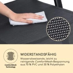 Pomporto Lounge Liegestuhl 70/30 PVC/PE Aluminium 7-Stufen Anthrazit -Outdoor Grills Verkaufsgeschäft 10033409 de 0007 logo