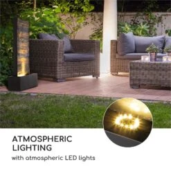 Raincastle Gartenbrunnen 12 LEDs 8W IPX8 Indoor & Outdoor -Outdoor Grills Verkaufsgeschäft 10033428 yy 0007 logo Blumfeldt Raincastle Gartenbrunnen 12 LEDs