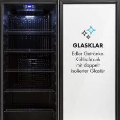 Beersafe 7XL Kühlschrank 242 Liter 5 Böden Panoramaglastür Edelstahl -Outdoor Grills Verkaufsgeschäft 10033436 de 0009 logo