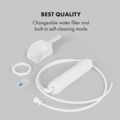 Glacial XL Profi-Eiswürfelmaschine 38kg/d 15l LED Edelstahl Schwarz -Outdoor Grills Verkaufsgeschäft 10033442 yy 0008 logo Klarstein Glacial XL Profi Eiswuerfelmaschine 15 L