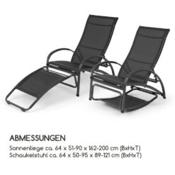 Beverly Wood Sonnenliege Schaukelstuhl Aluminium Schwarz -Outdoor Grills Verkaufsgeschäft 10033453 de 0009 logo