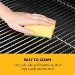 Beef Brisket Smoker Grill Holzkohlegrill/Smoker Edelstahl-Grill Mobil -Outdoor Grills Verkaufsgeschäft 10033460 yy 0007 logo Klarstein Beef Brisket Smoker Grill schwarz