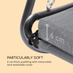 Garden Grove Gartenliege Swing Bed Stahlrahmen Sonnendach Polyester -Outdoor Grills Verkaufsgeschäft 10033462 yy 0006 logo Blumfeldt Garden Grove Swingbed anthrazit