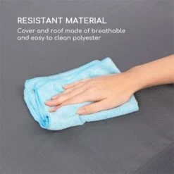 Garden Grove Gartenliege Swing Bed Stahlrahmen Sonnendach Polyester -Outdoor Grills Verkaufsgeschäft 10033462 yy 0007 logo Blumfeldt Garden Grove Swingbed anthrazit