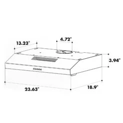 Contempo Unterbau-Dunstabzugshaube 60cm 175m³/h LED Edelstahl Acryl -Outdoor Grills Verkaufsgeschäft 10033470 uk 0009 logo
