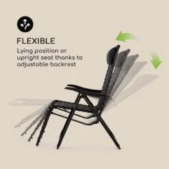 California Dreaming Sonnenliege, Polsterung, Stahlrahmen, Schwarz -Outdoor Grills Verkaufsgeschäft 10033474 yy 0005 logo Blumfeldt California Dreaming Sonnenliege schwarz