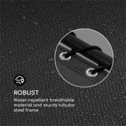 California Dreaming Sonnenliege, Polsterung, Stahlrahmen, Schwarz -Outdoor Grills Verkaufsgeschäft 10033474 yy 0006 logo Blumfeldt California Dreaming Sonnenliege schwarz