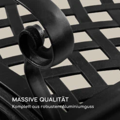 Pozzilli BL Gartenbank Aluminiumguss Witterungsbeständig Schwarz -Outdoor Grills Verkaufsgeschäft 10033486 de 0003 logo