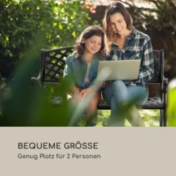 Pozzilli BL Gartenbank Aluminiumguss Witterungsbeständig Schwarz -Outdoor Grills Verkaufsgeschäft 10033486 de 0005 logo