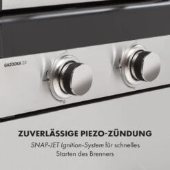 Gazooka 2.0T Gas BBQ Grill 2x3kW Brenner Edelstahl -Outdoor Grills Verkaufsgeschäft 10033532 de 0008 logo