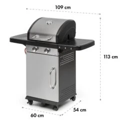 Gazooka 2.0T Gas BBQ Grill 2x3kW Brenner Edelstahl -Outdoor Grills Verkaufsgeschäft 10033532 yy 0011 logo Klarstein Gazooka 2 0T Gas BBQ Grill 2 Brenner