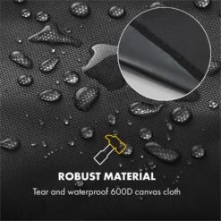 Hot & Hot Wetterschutzhaube 600D Canvas 30/70% PE/PVC Schwarz -Outdoor Grills Verkaufsgeschäft 10033537 yy 0005 logo Klarstein Hot and Hot Wetterschutzhaube schwarz