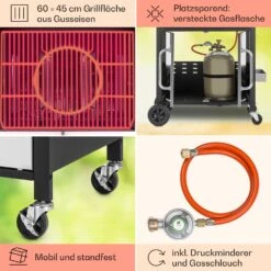 Tomahawk 3.1 S Gasgrill 3x3,6kW Brenner+2,7 KW 60x45cm Grill Edelstahl -Outdoor Grills Verkaufsgeschäft 10033567 de 0005 usp