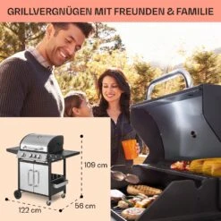 Tomahawk 3.1 S Gasgrill 3x3,6kW Brenner+2,7 KW 60x45cm Grill Edelstahl -Outdoor Grills Verkaufsgeschäft 10033567 de 0006 usp