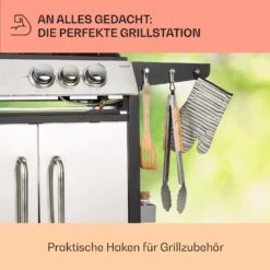 Tomahawk 3.1 S Gasgrill 3x3,6kW Brenner+2,7 KW 60x45cm Grill Edelstahl -Outdoor Grills Verkaufsgeschäft 10033567 de 0007 usp