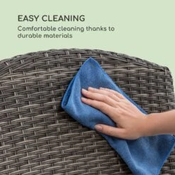 Comfort Siesta Sessel Verstellbare Rückenlehne Dunkelgrau -Outdoor Grills Verkaufsgeschäft 10033586 uk 0004 logo Blumfeldt Comfort Siesta Sessel Polyrattan d grau